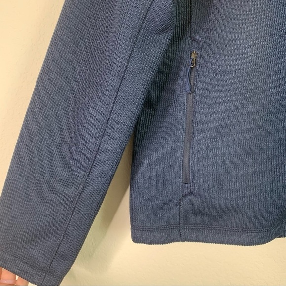 The north face Mens blue ribbed fleece lined full zip jacket L - Picture 7 of 8